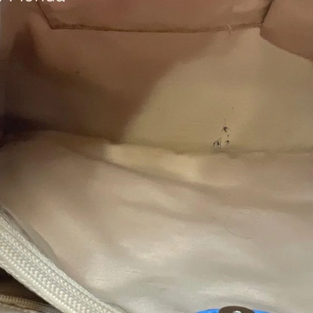 Coach Leather Signature Blue Stripe Carryall Tote Bag - Picture 5 of 8